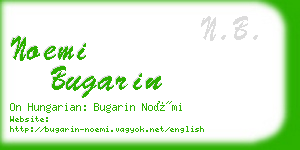 noemi bugarin business card